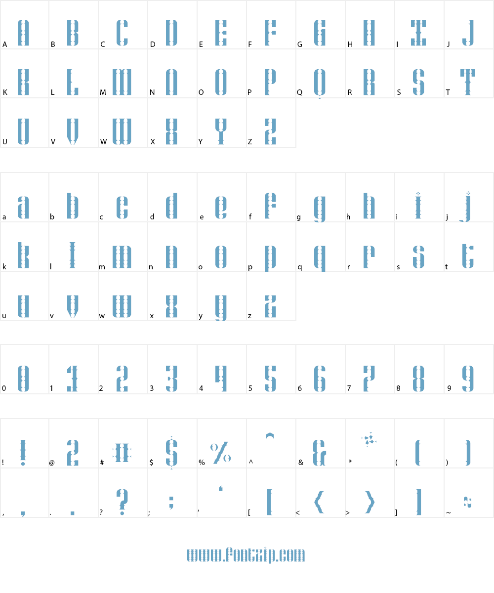 Paradoxy Effect Font Character
