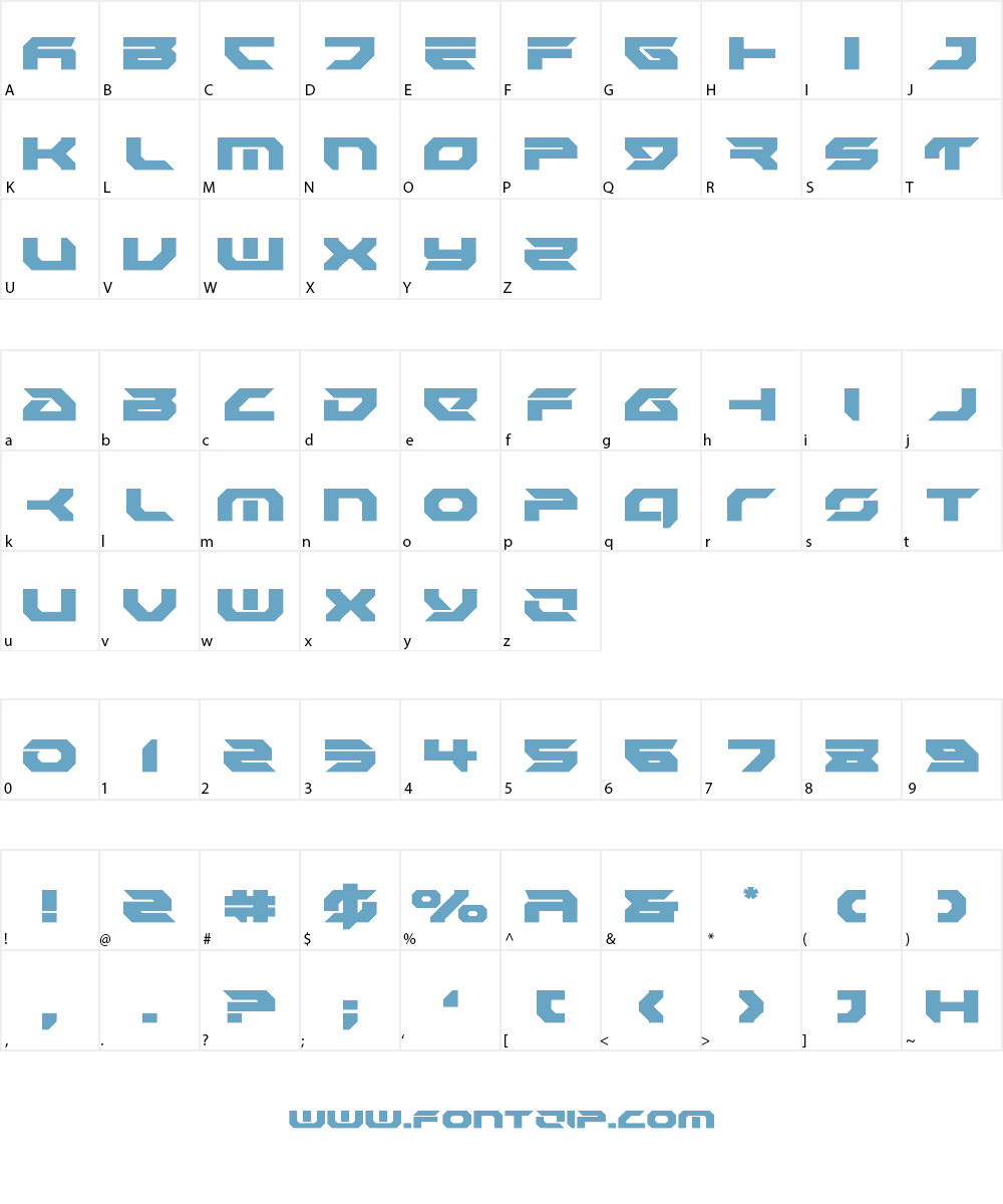 Royal Samurai Font Character