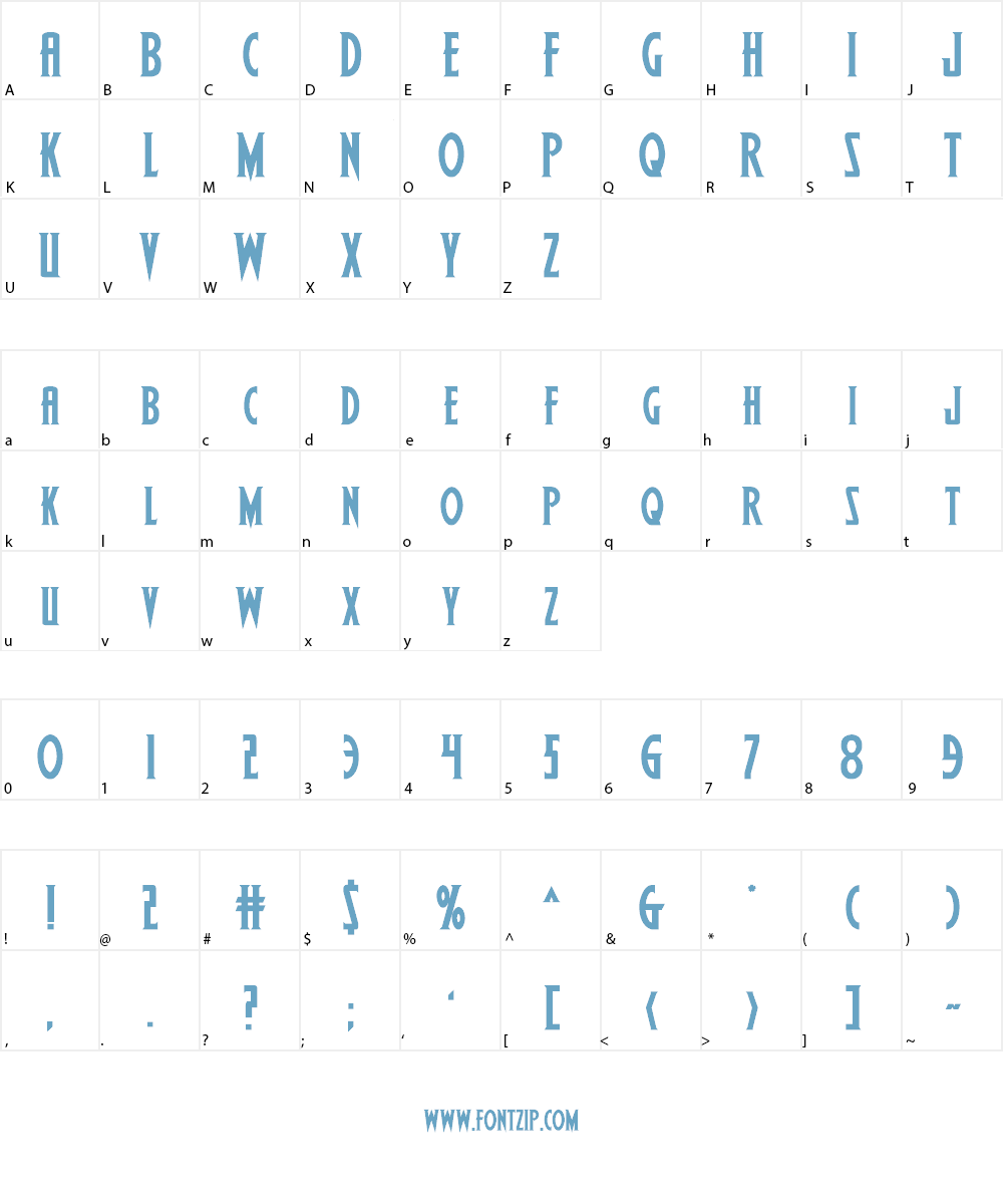 Wolf's Bane II Font Character