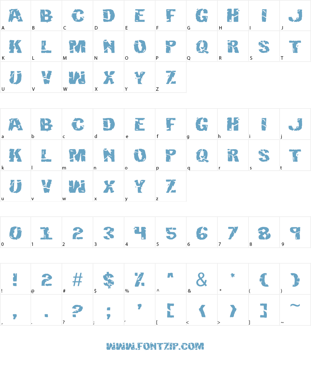 Hulkbusters Font Character
