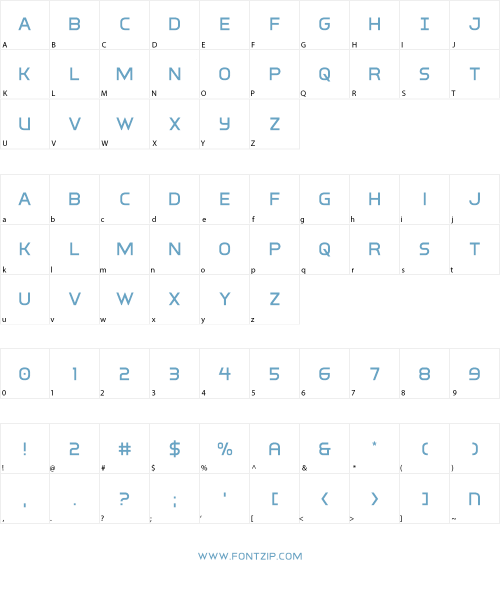 Inter-Bureau Font Character