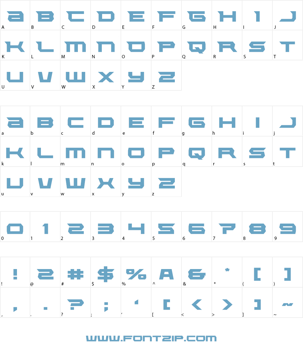 Lethal Force Font Character