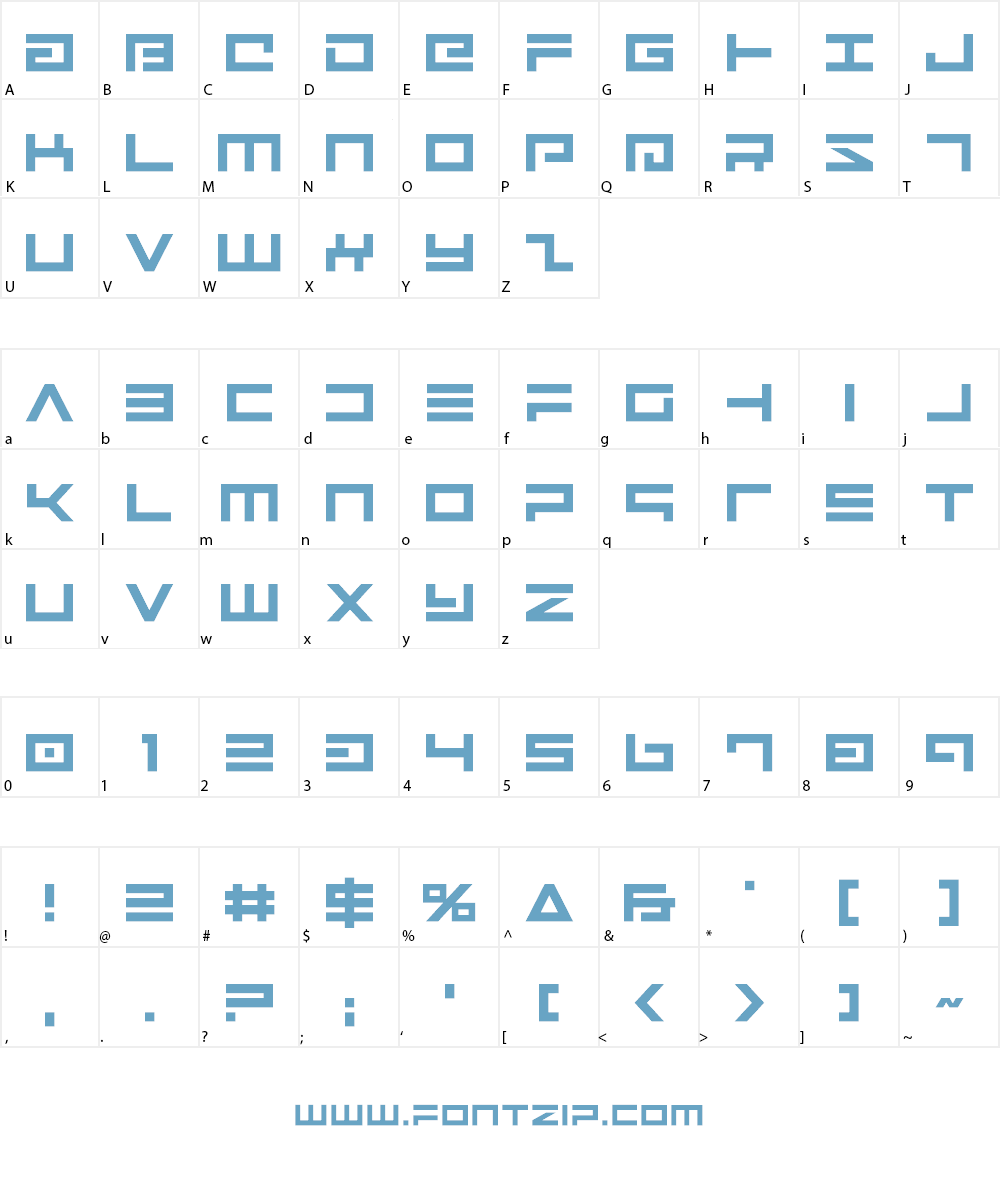 Avenger Font Character