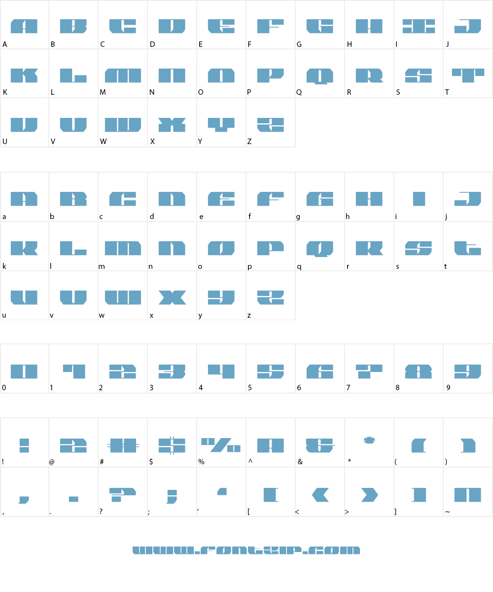 Joy Shark Font Character