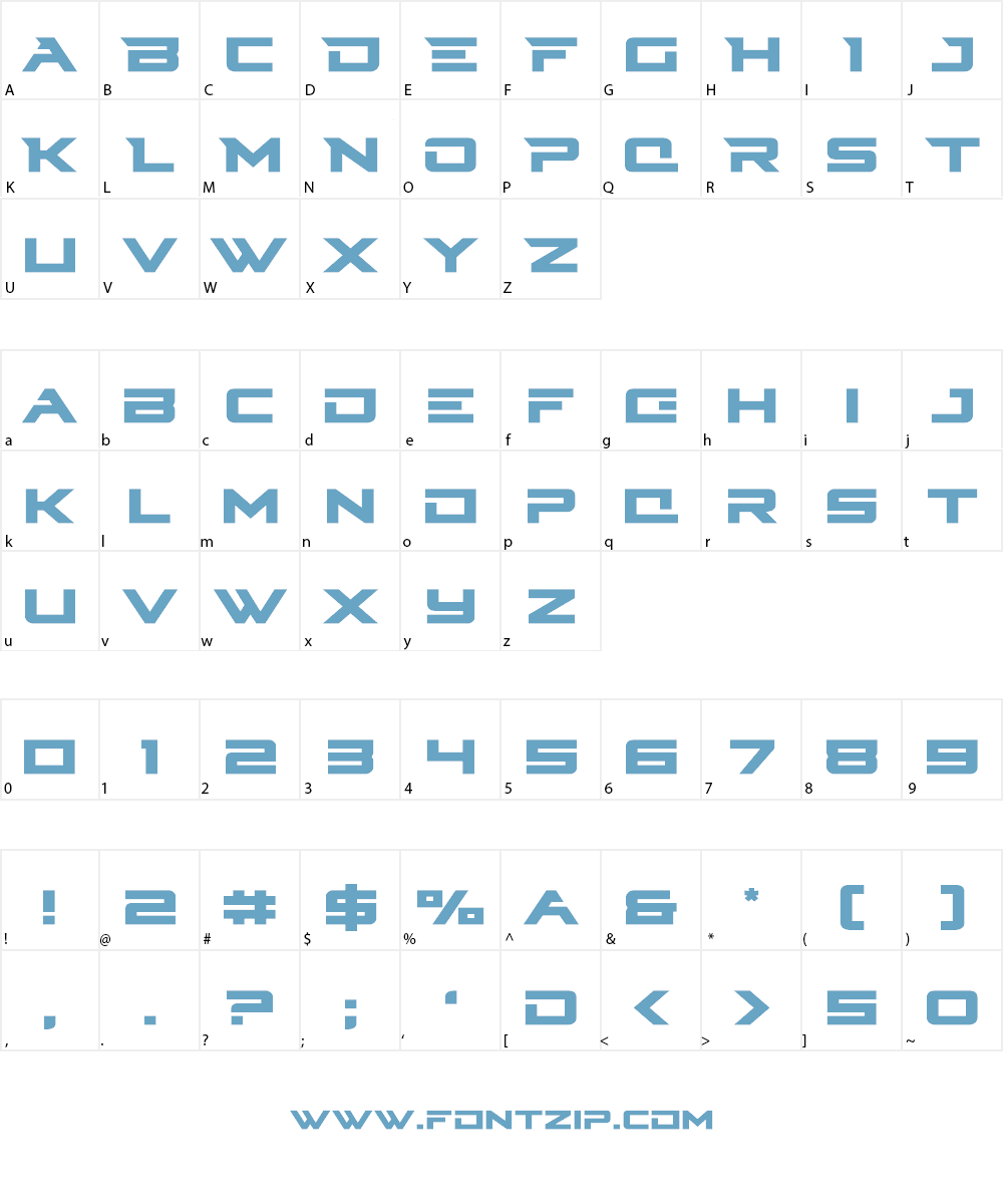 Cyberdyne Font Character