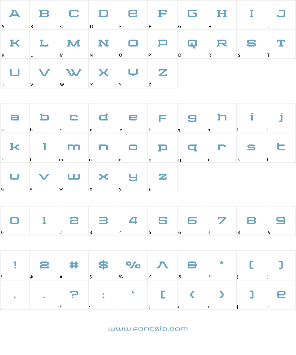 Cydonia Century Font Character