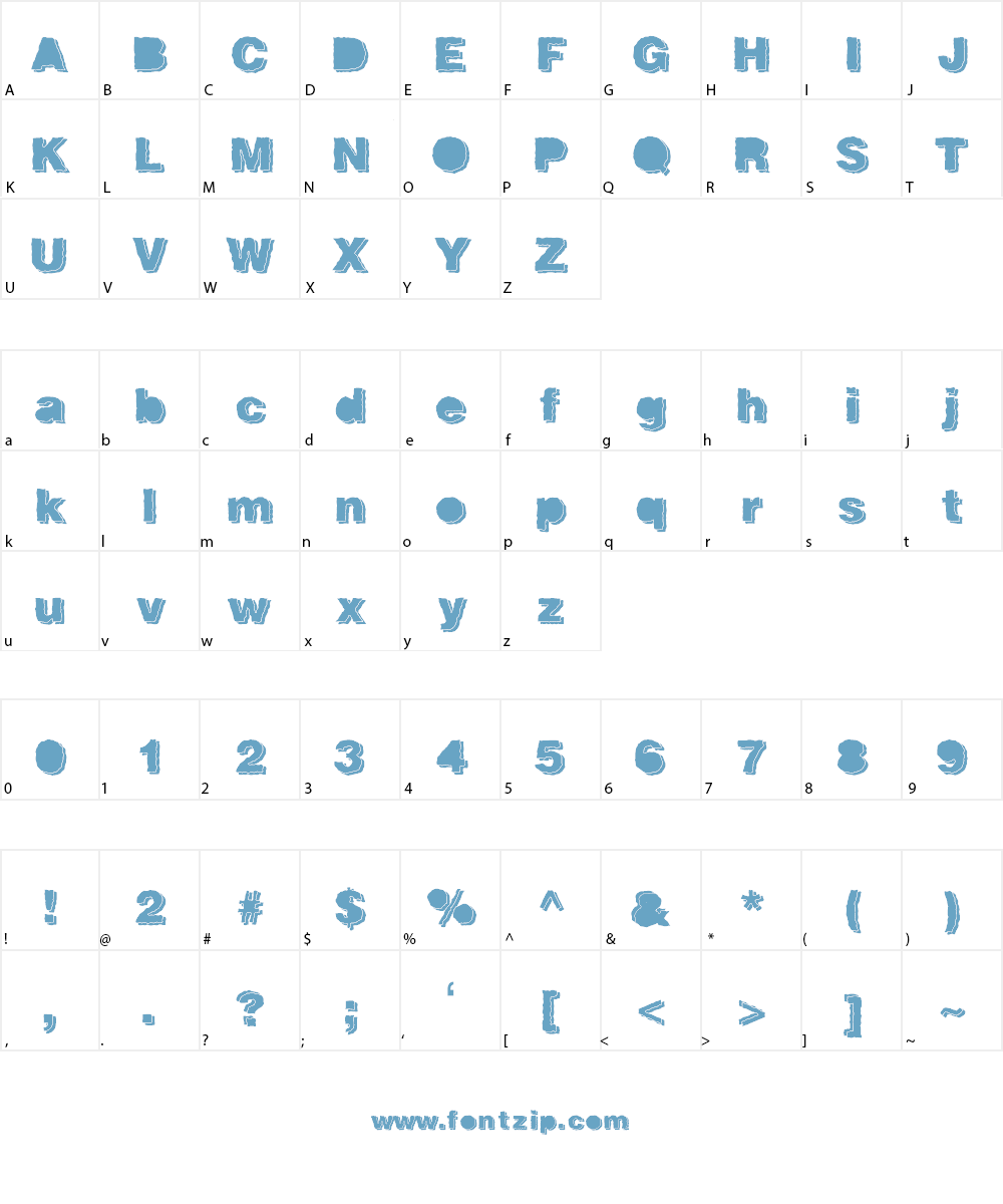 Freizer Font Character
