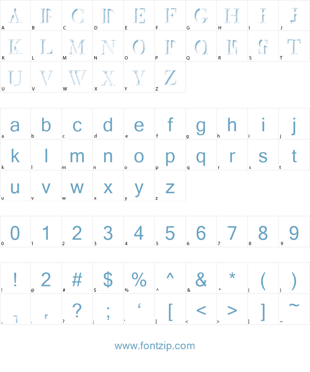Mck Halftone Font Character