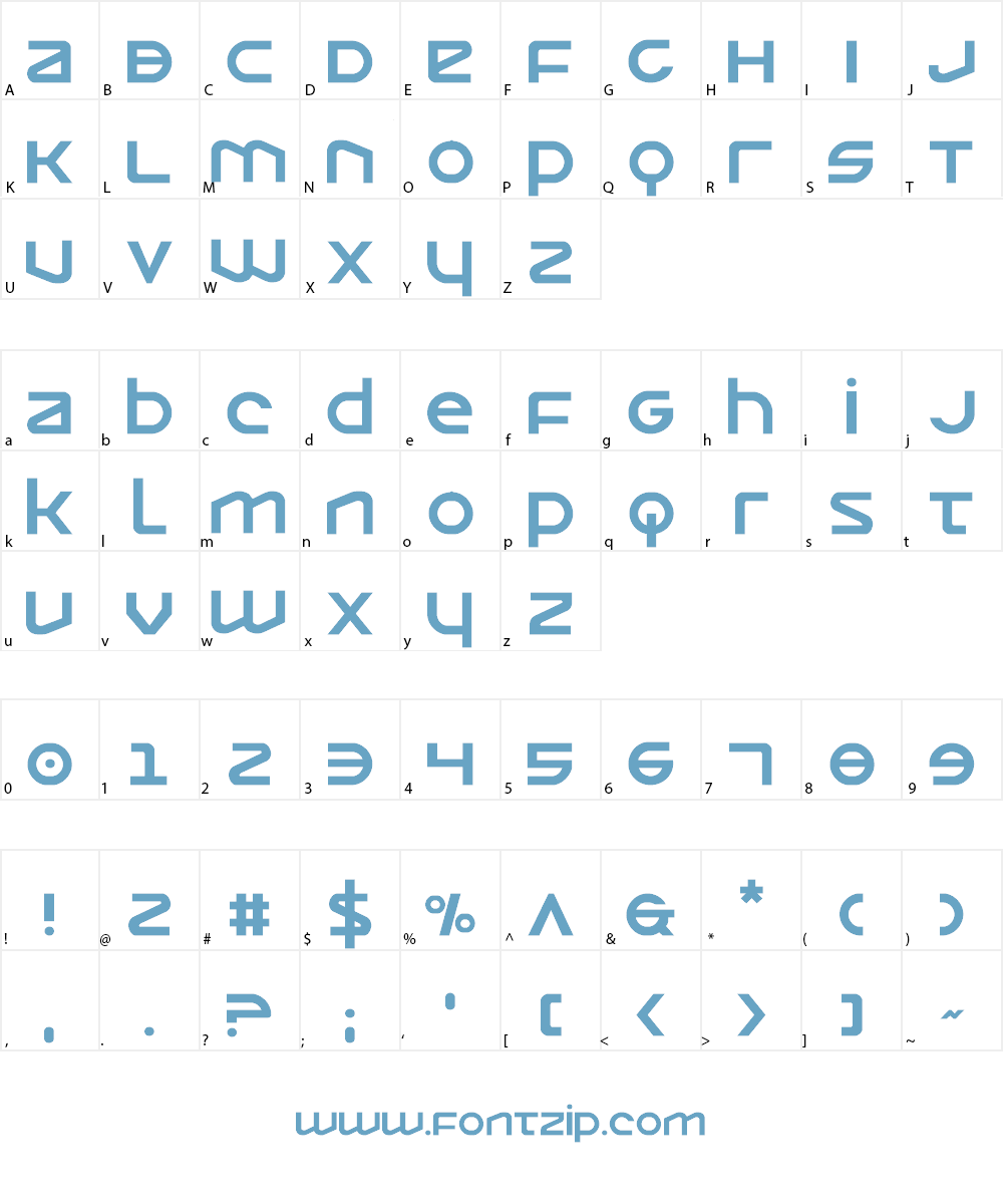 Opilio Font Character