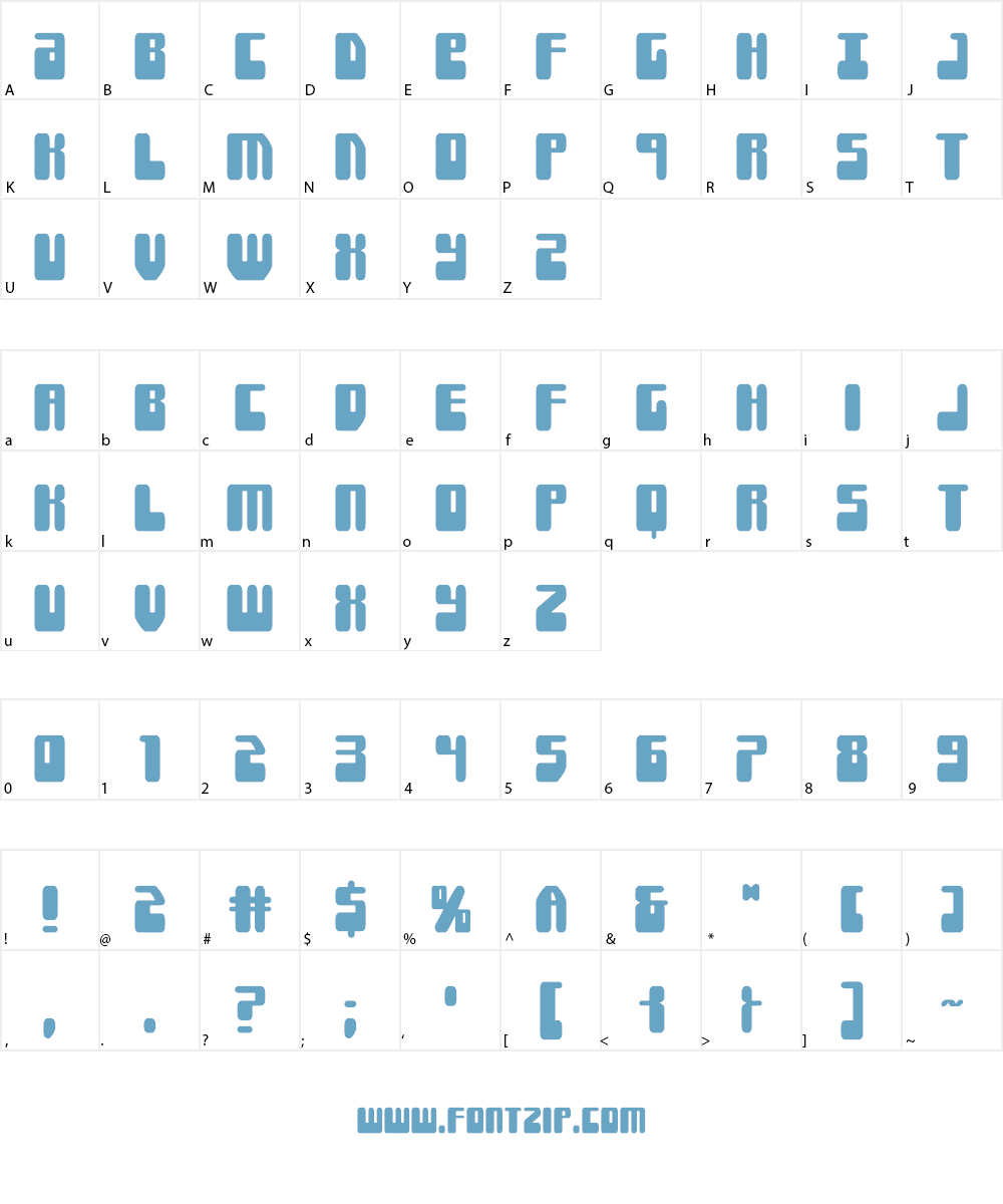 Force Majeure Font Character