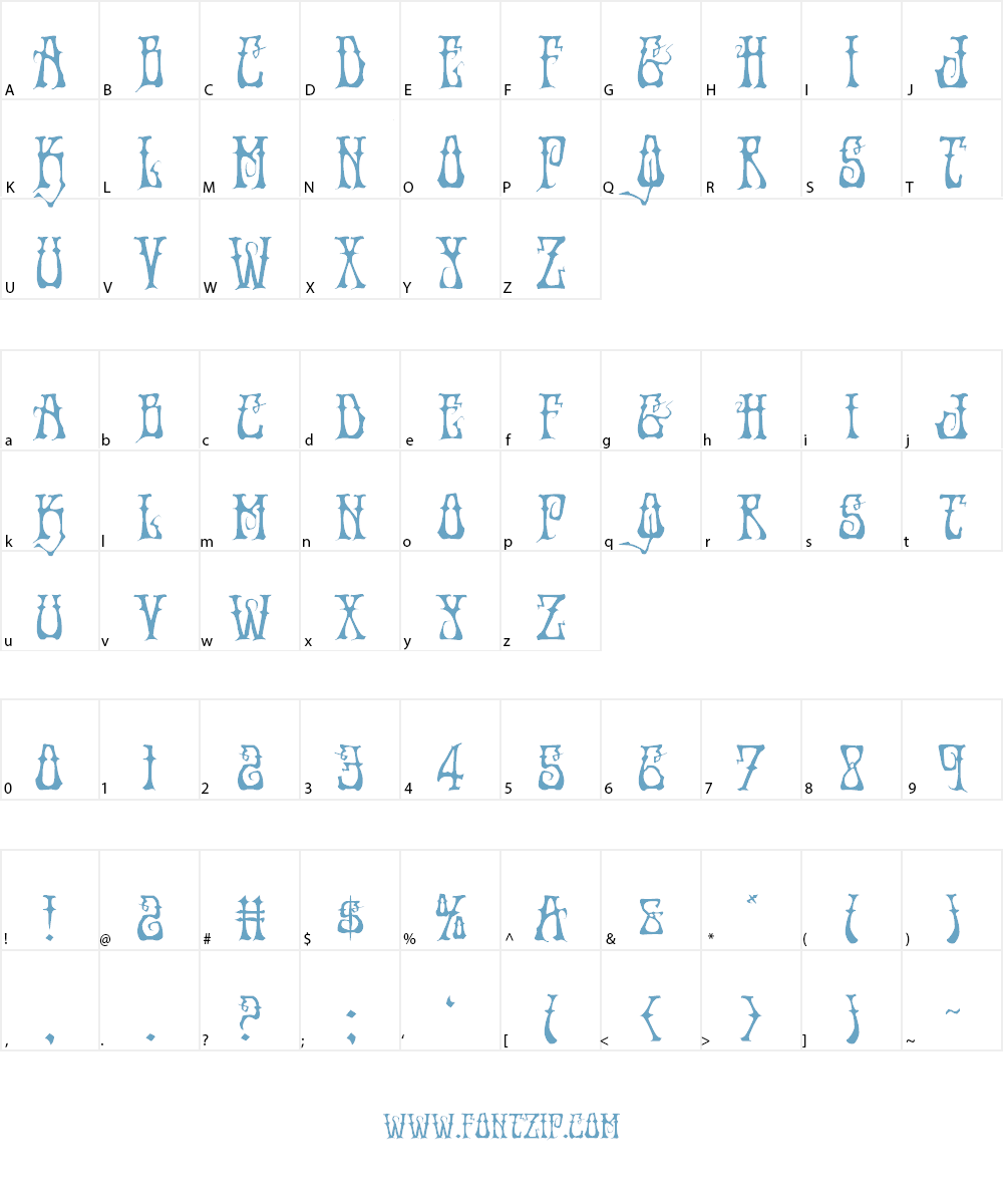 Instant Zen Font Character
