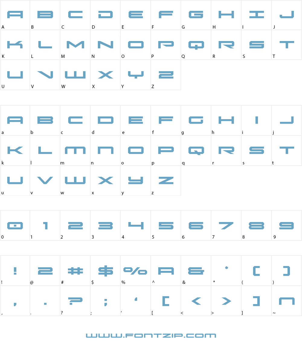 Oramac Font Character