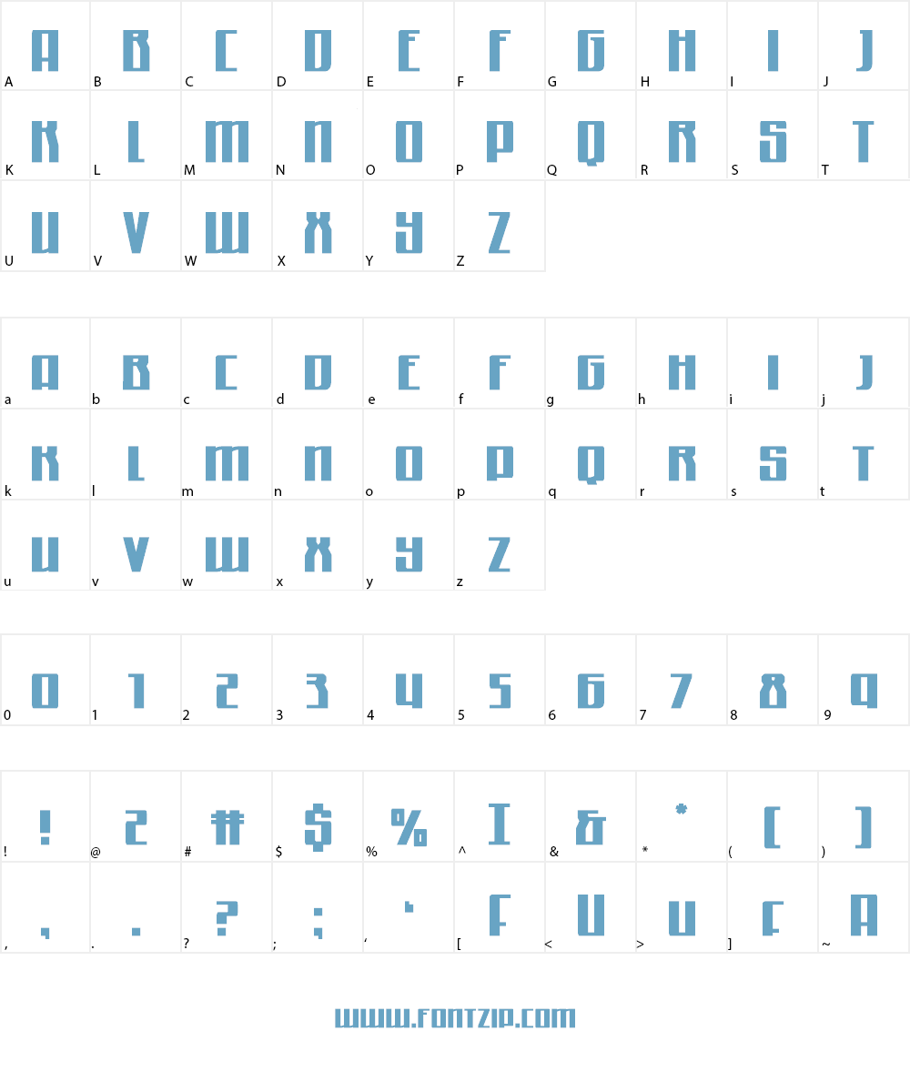 Quantum of Malice Font Character