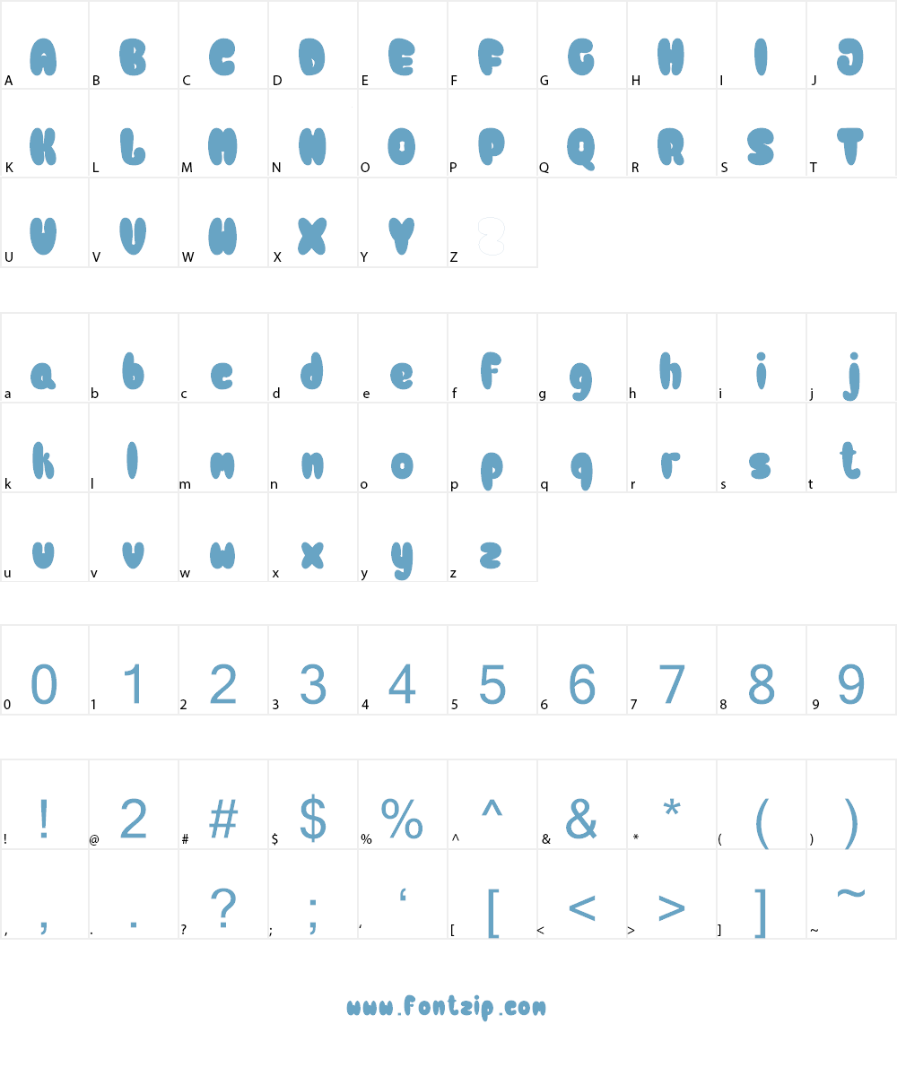 Bulb Font Character