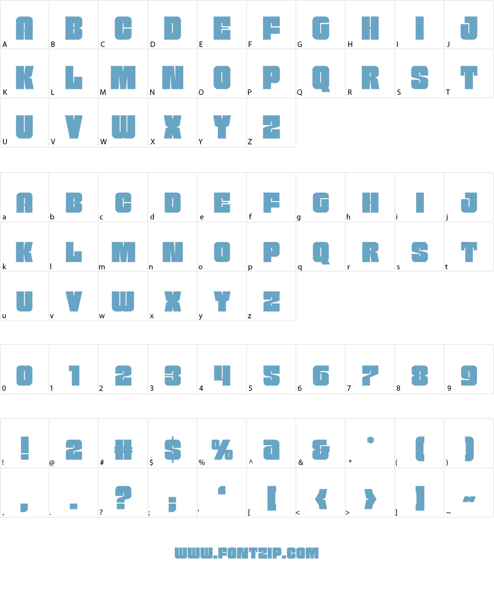 Funk Machine Font Character