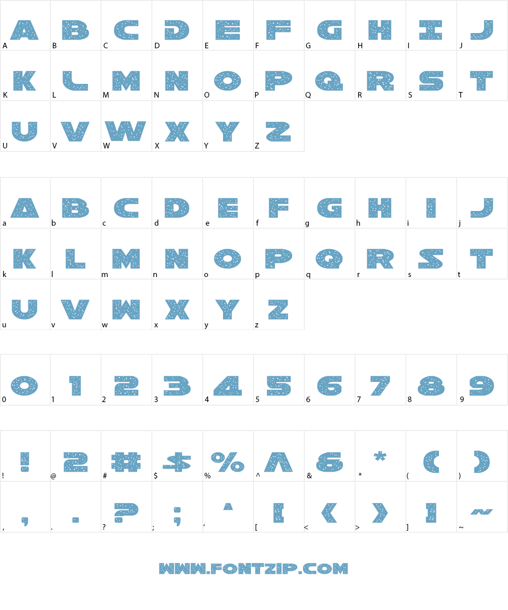 Galaxy 1 Font Character