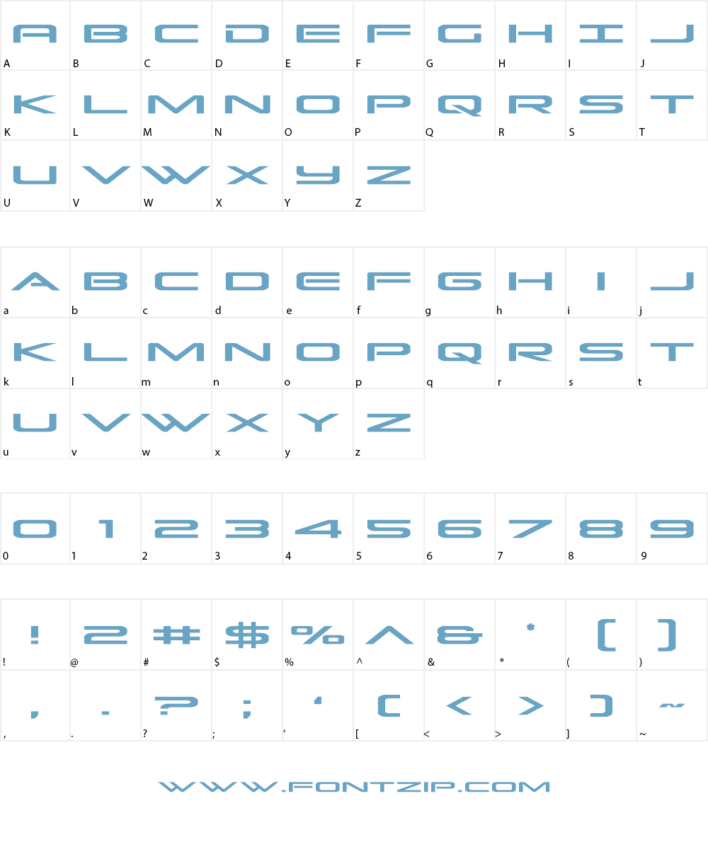 Grand Sport Font Character