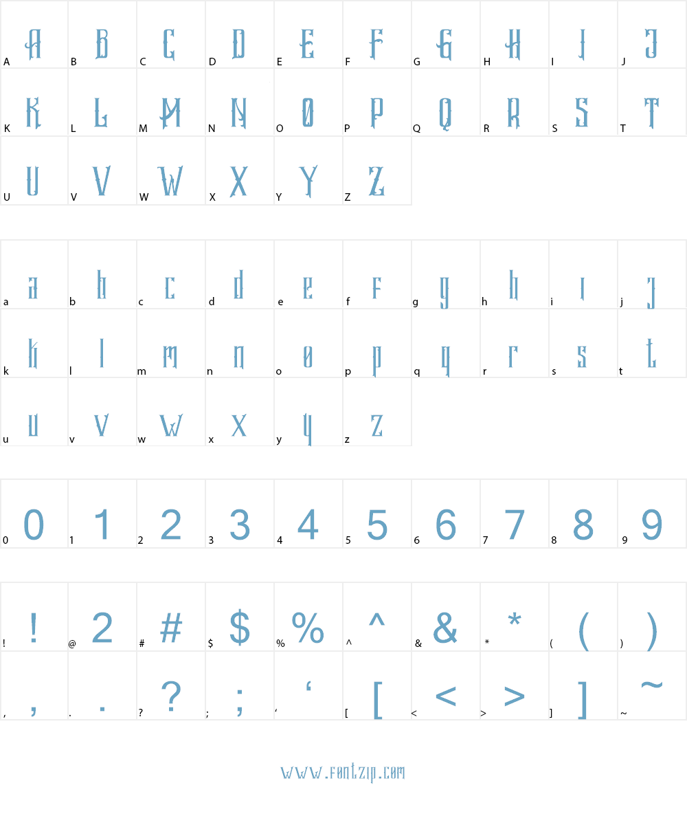 Hallmark demo Font Character