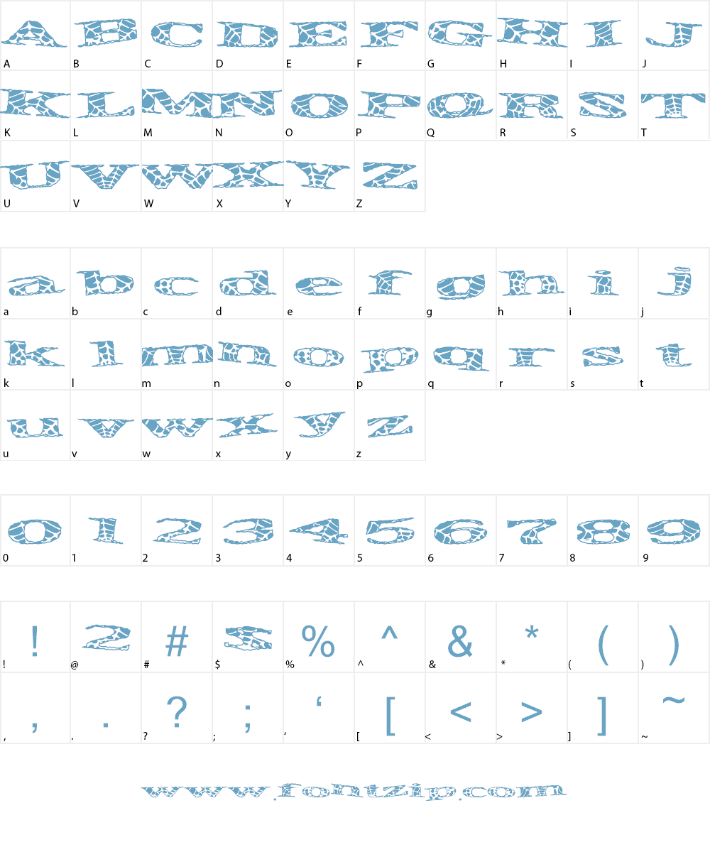 Pirate Spider Font Character