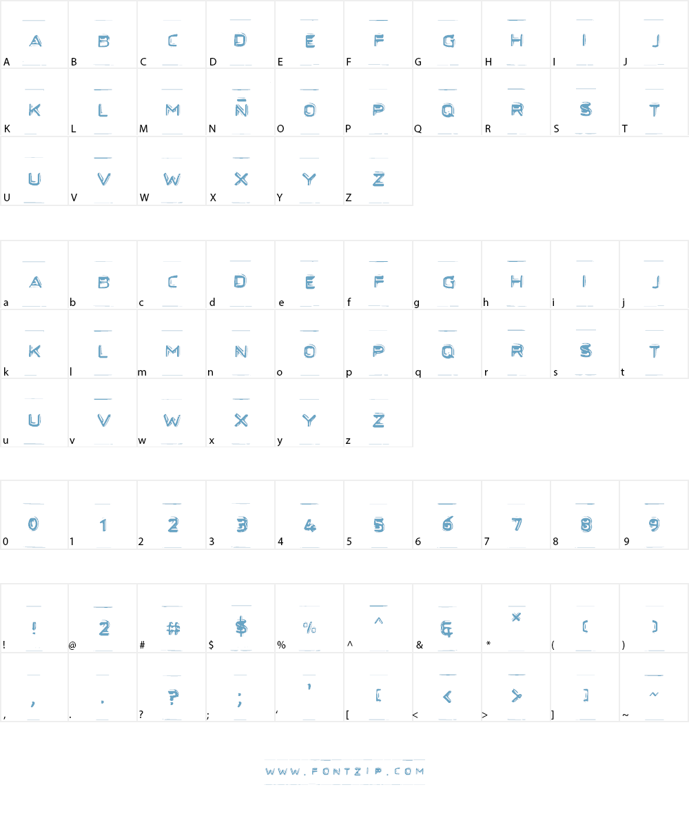 Secret Files Font Character