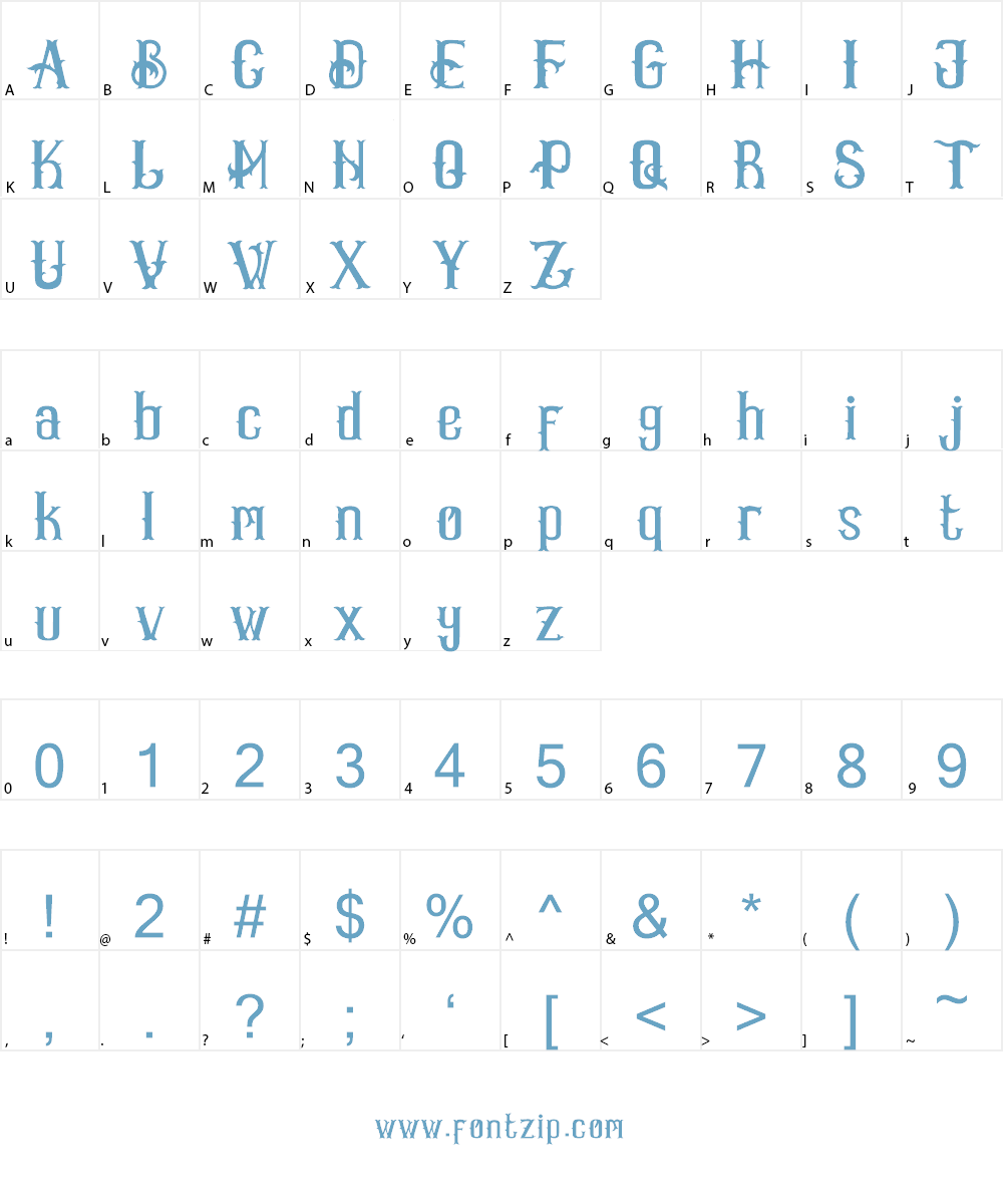 Vanhalademo Font Character
