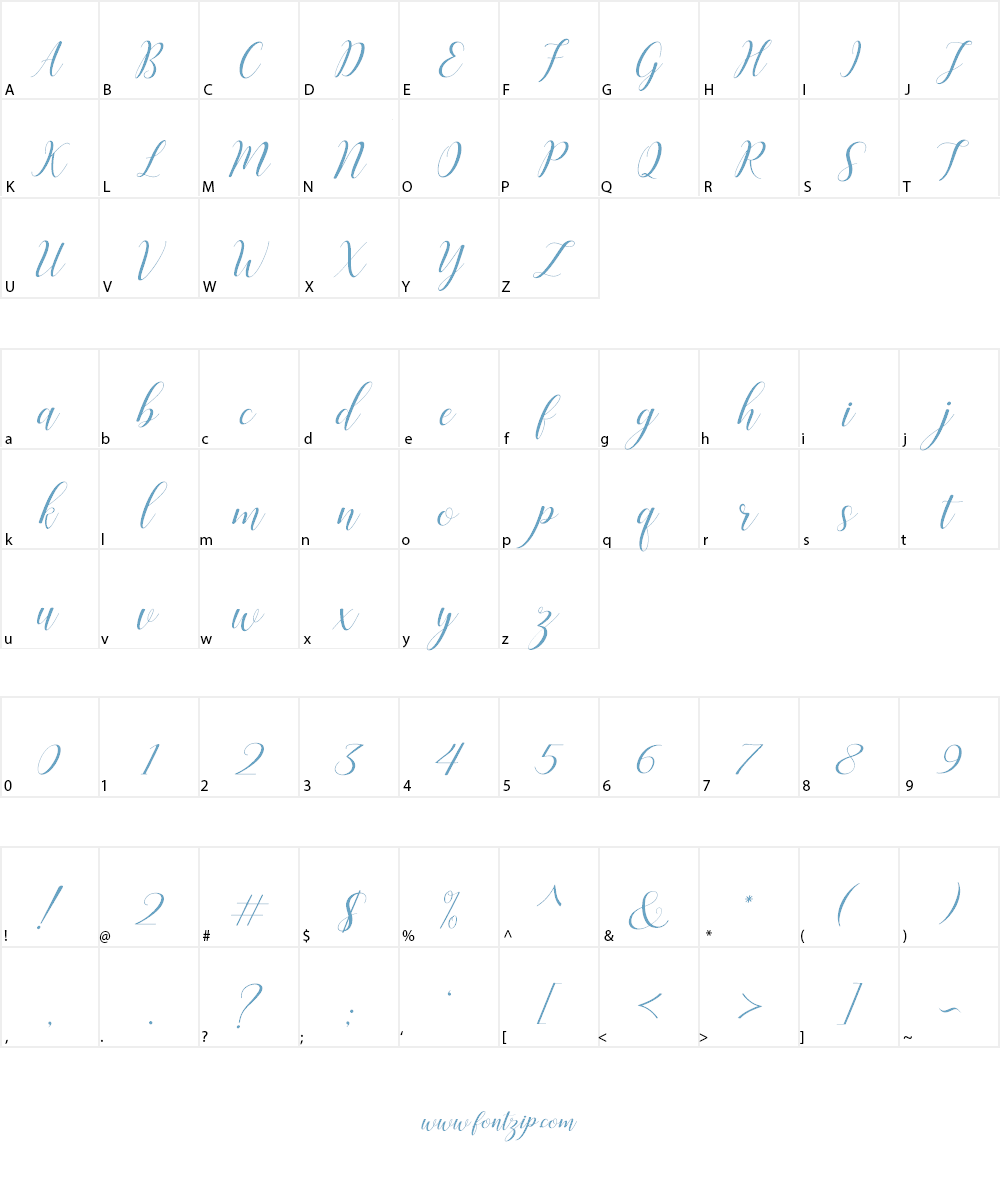 Challista Font Character