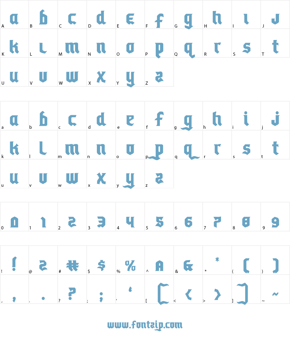 Empire Crown Font Character