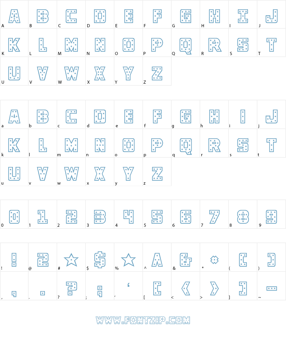 Knievel Font Character