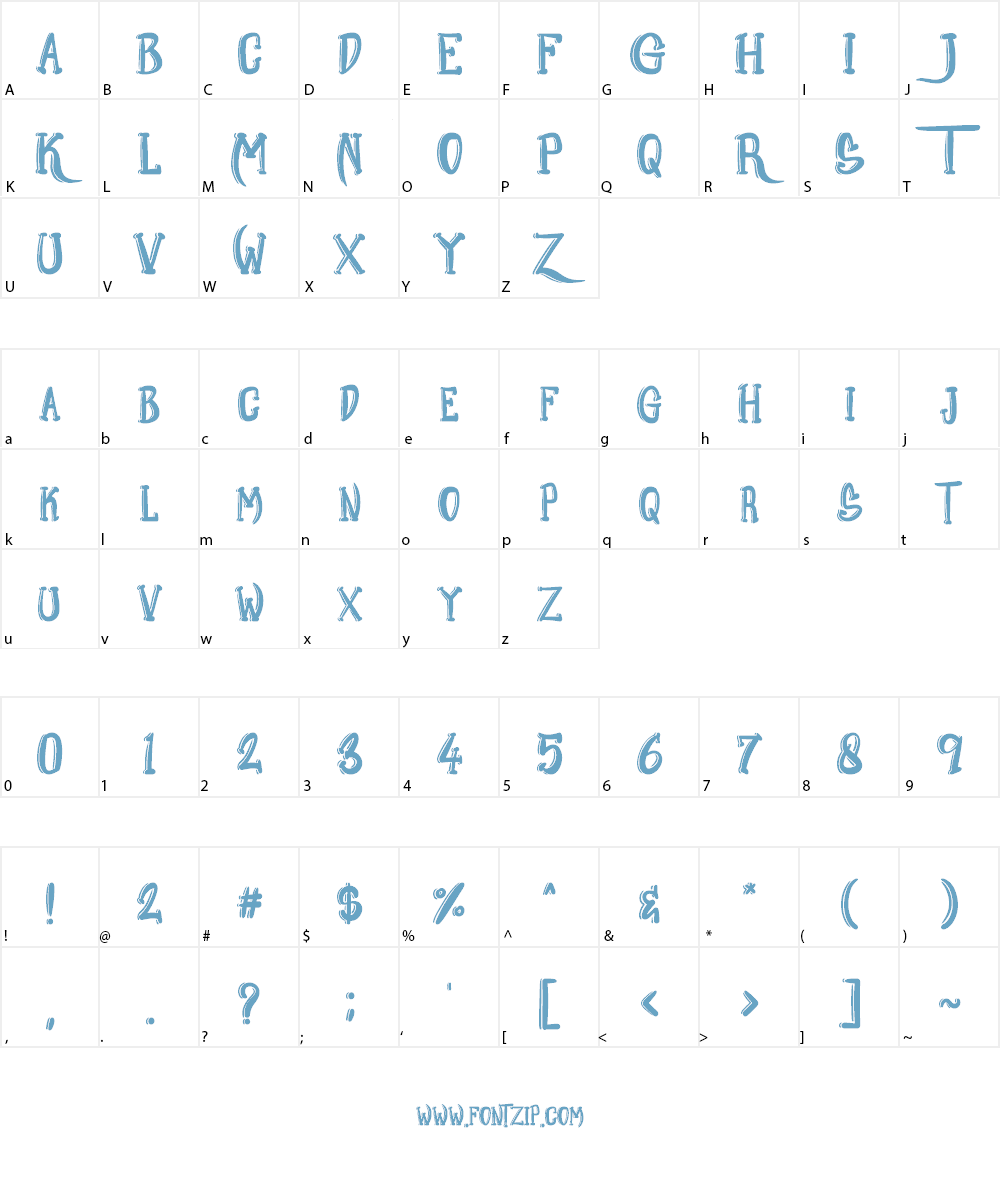 Kuramo Font Character