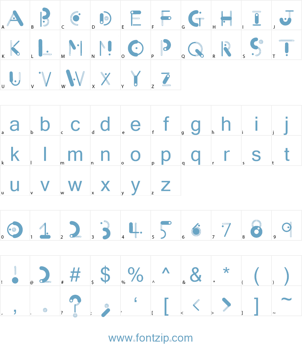Orbit Font Character