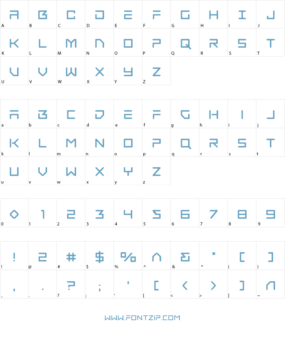 Tempest Apache Font Character