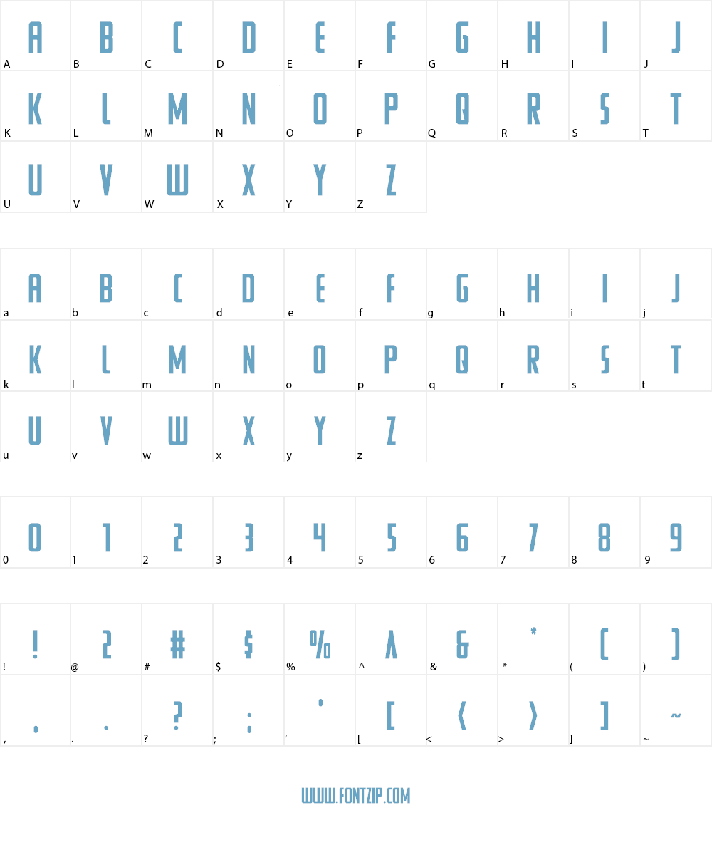 Watchtower Font Character