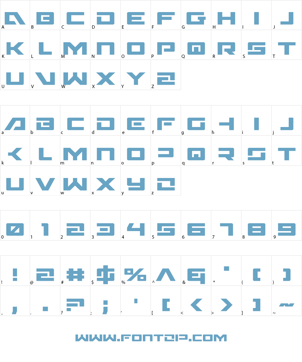 Wildcard Font Character