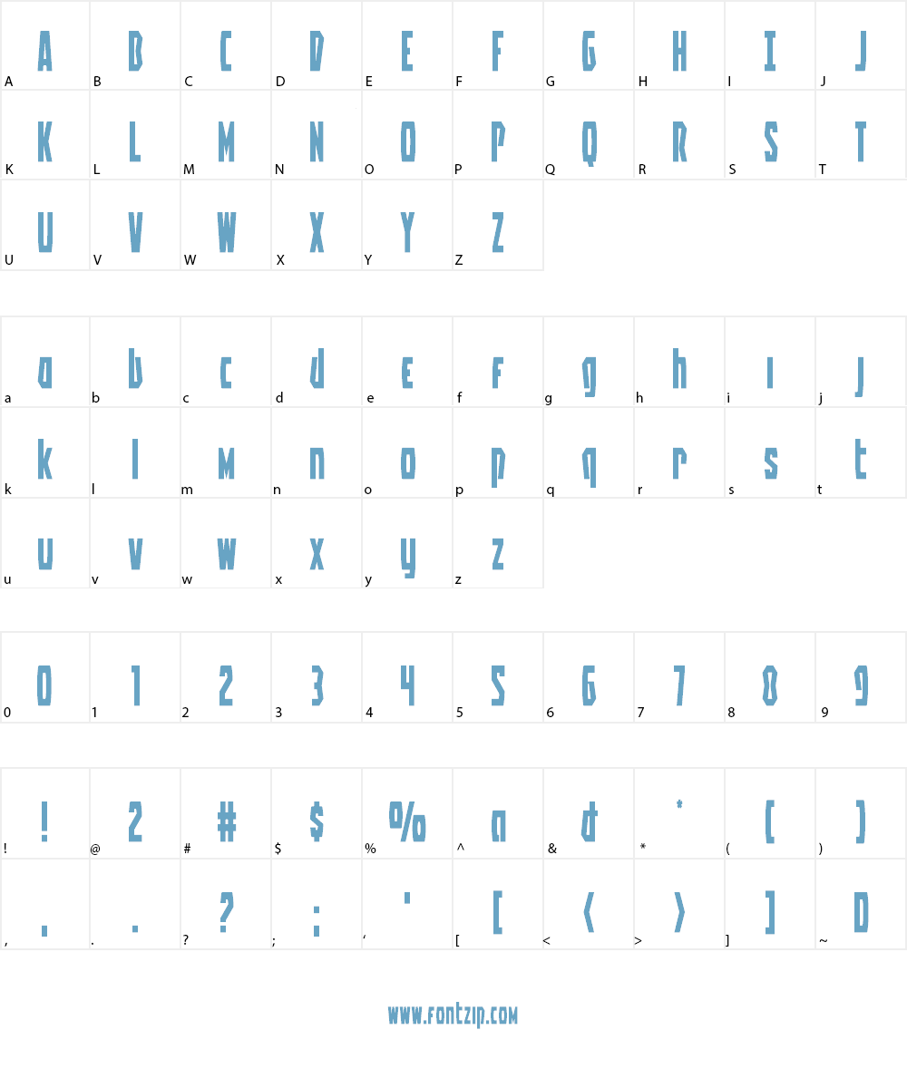 Battleworld Font Character