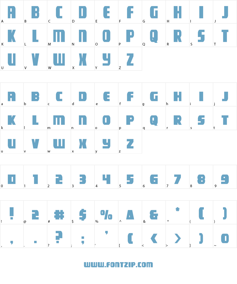 Camp Justice Font Character