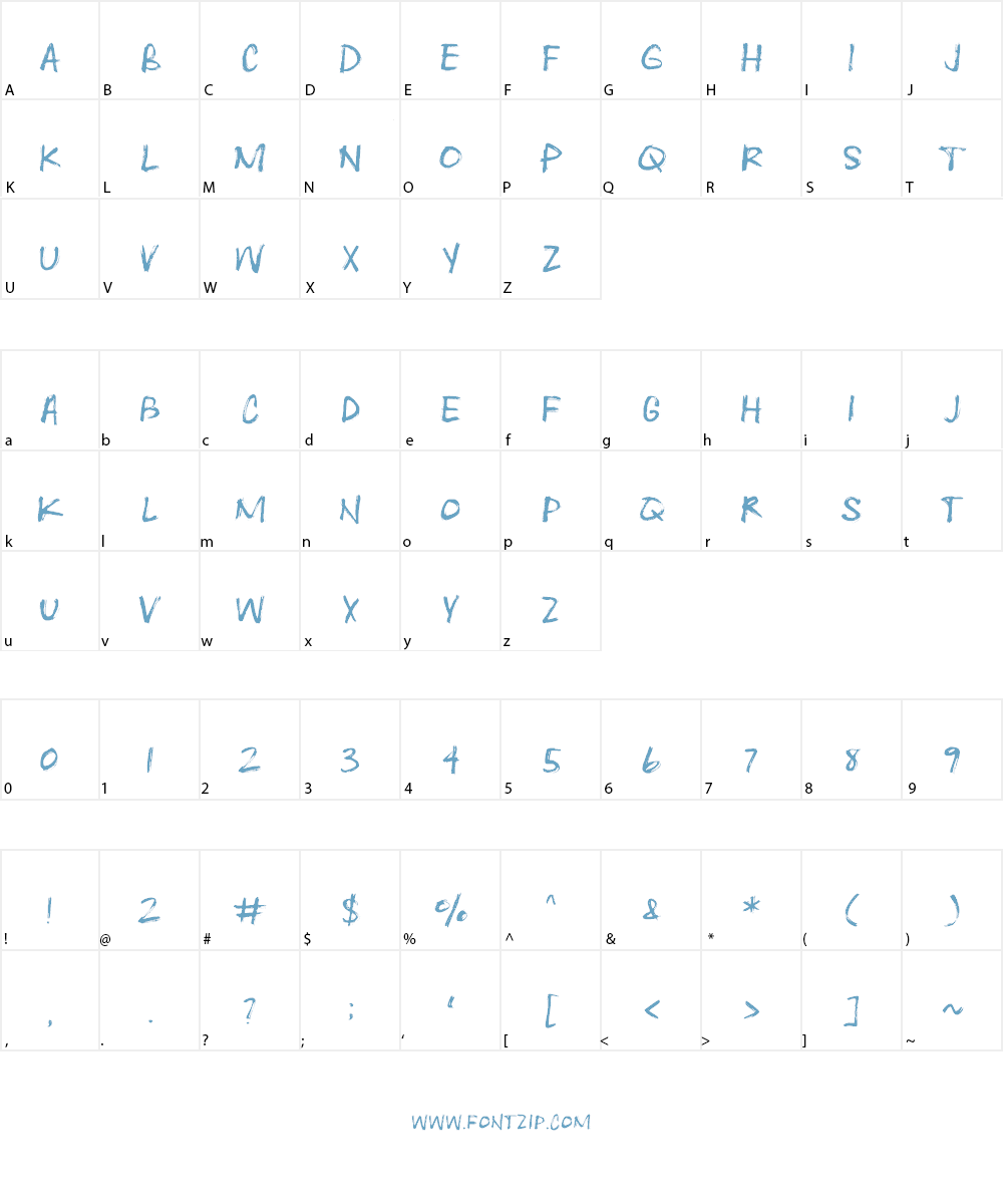 Heartwrecked Font Character