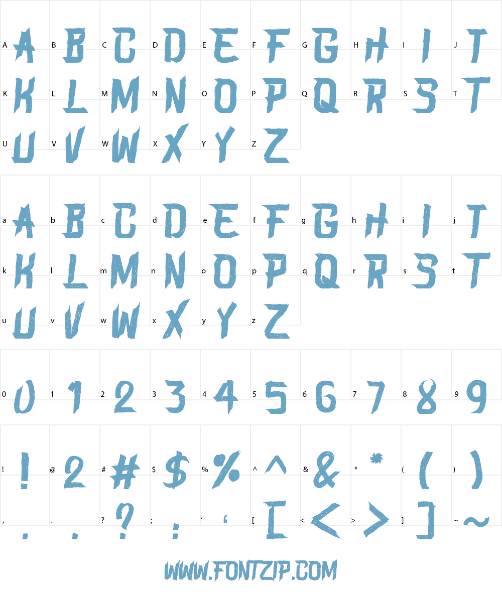 BLAME Font Character