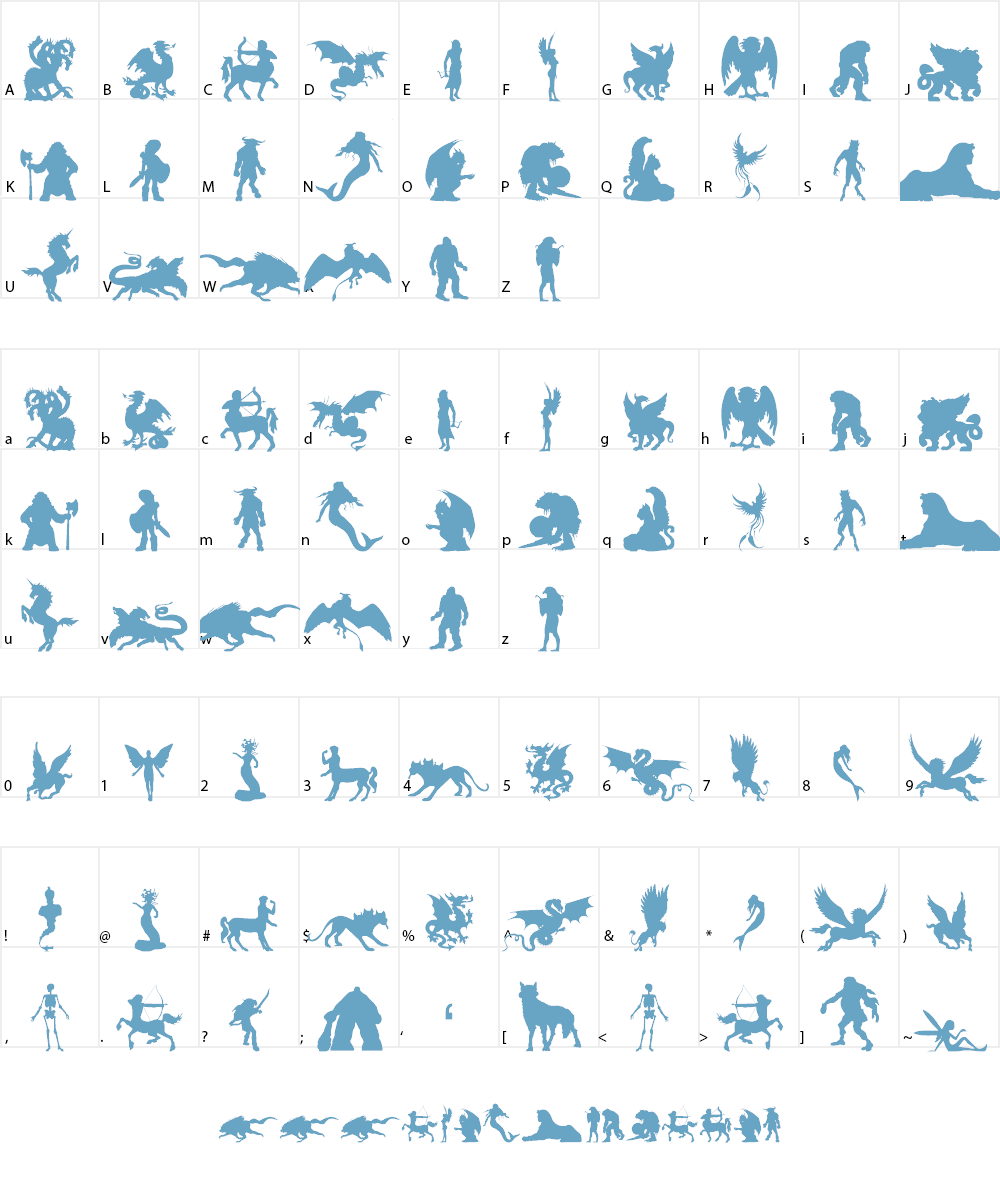 Imaginary Forces Font Character