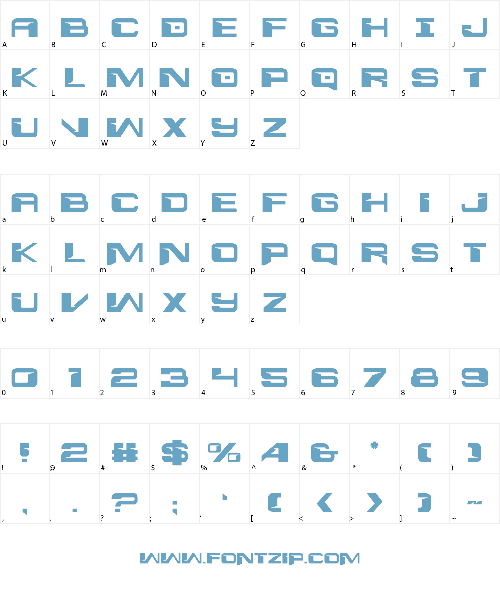 Interdiction Font Character