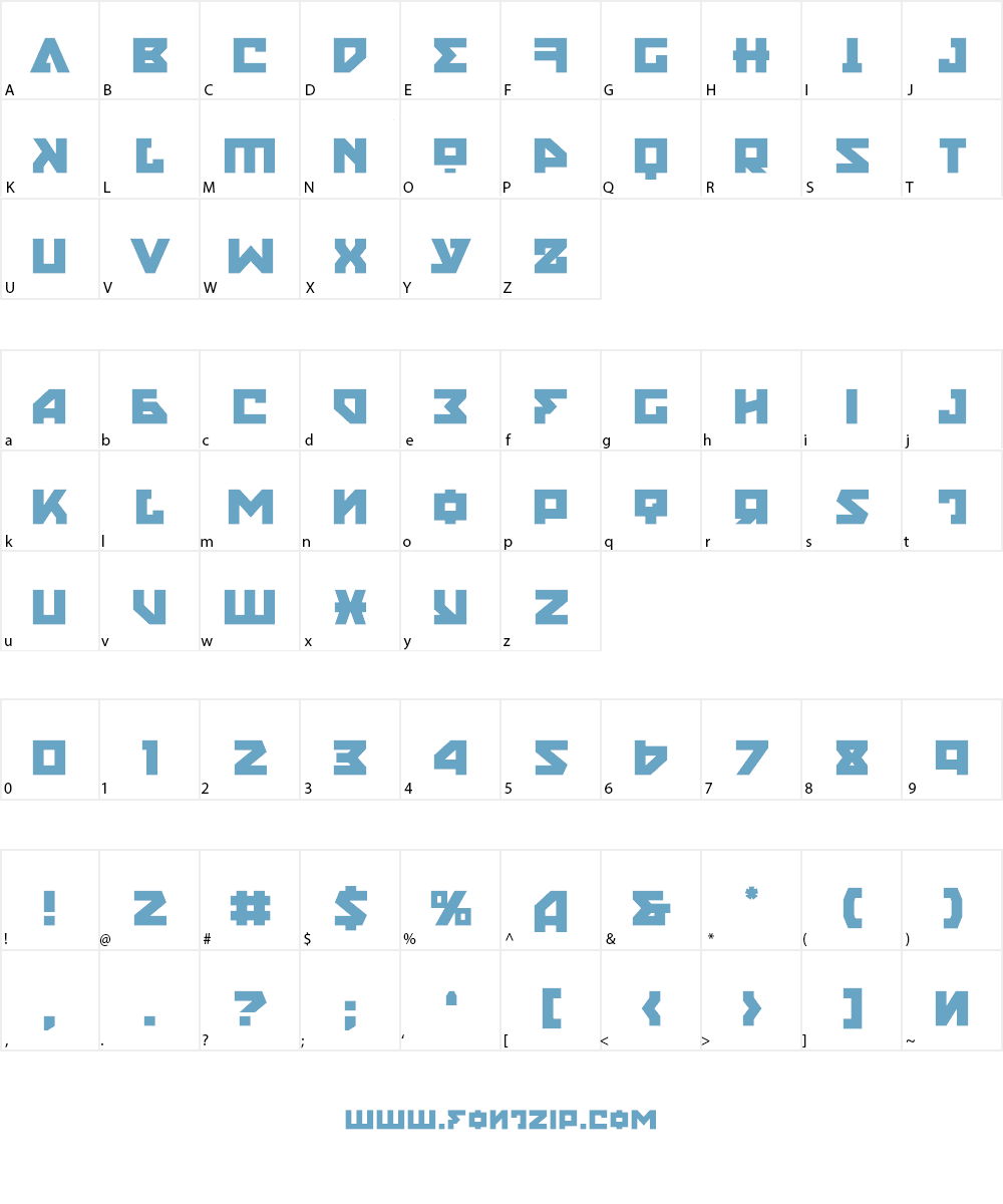 Nyet Font Character