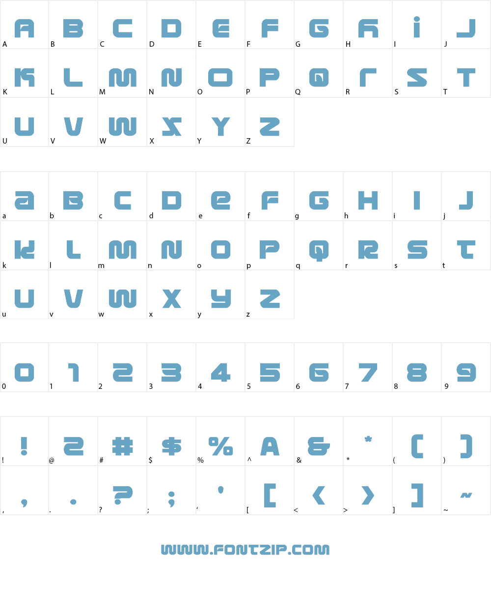 Metronauts Font Character