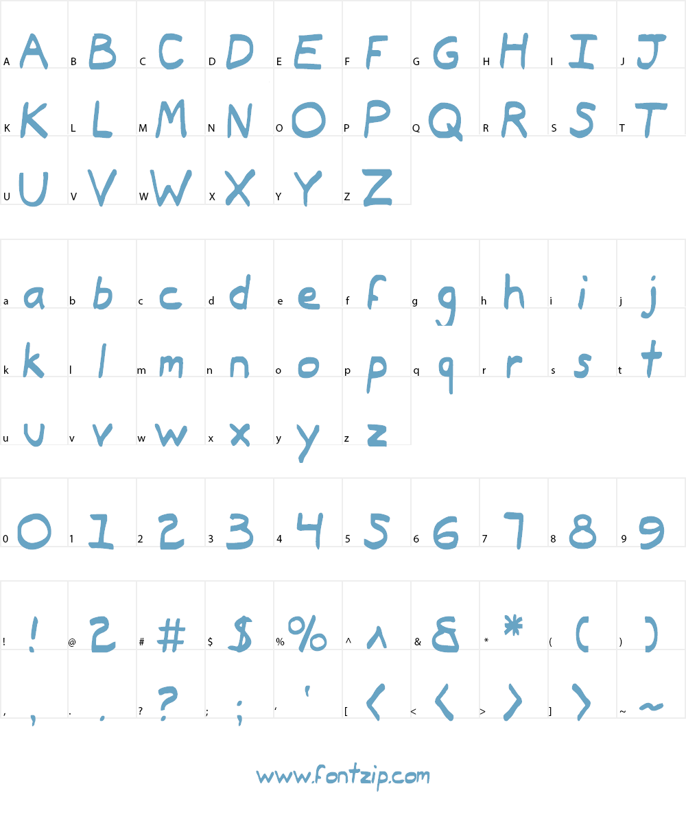 Typeecanoe Font Character