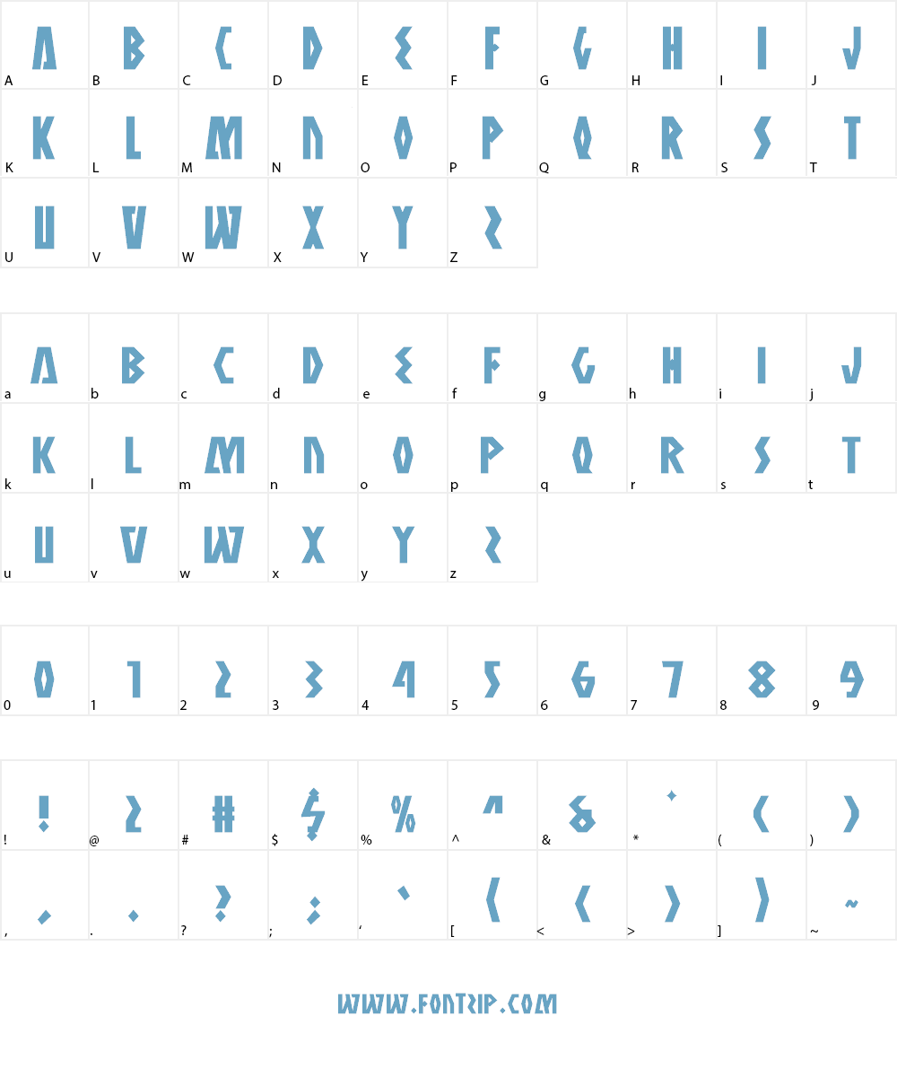 Antikythera Font Character