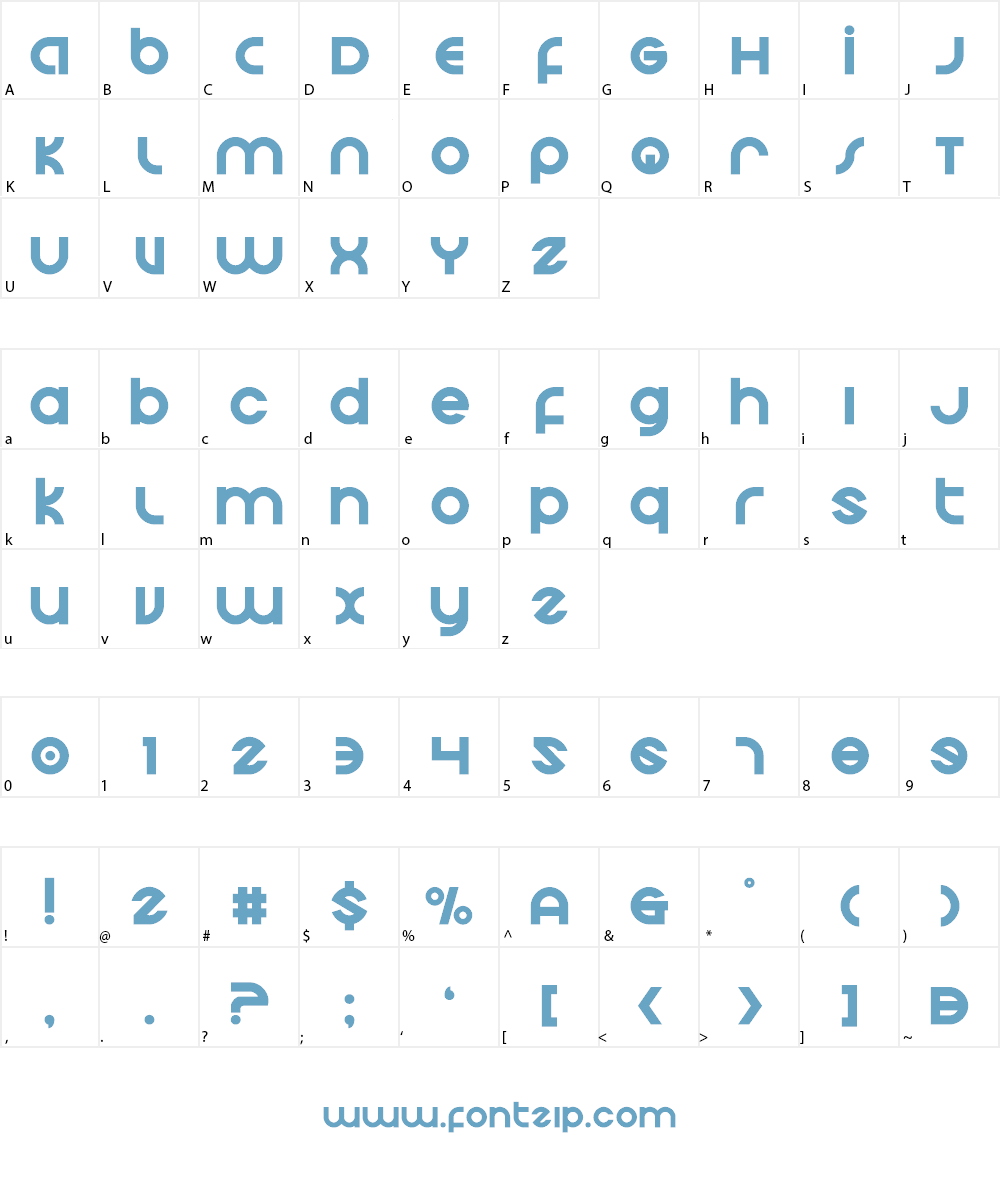 Echo Station Font Character