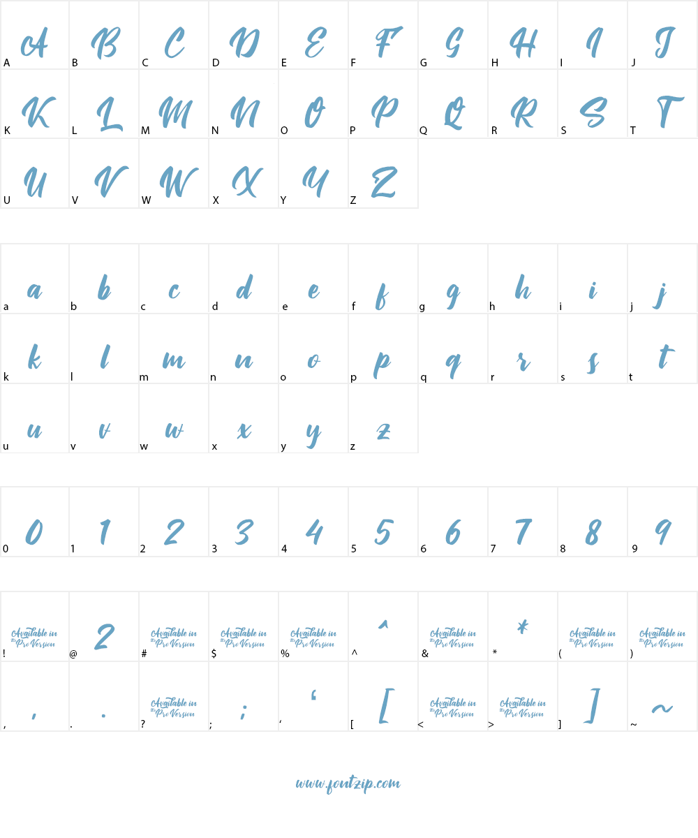 Jatayu Font Character