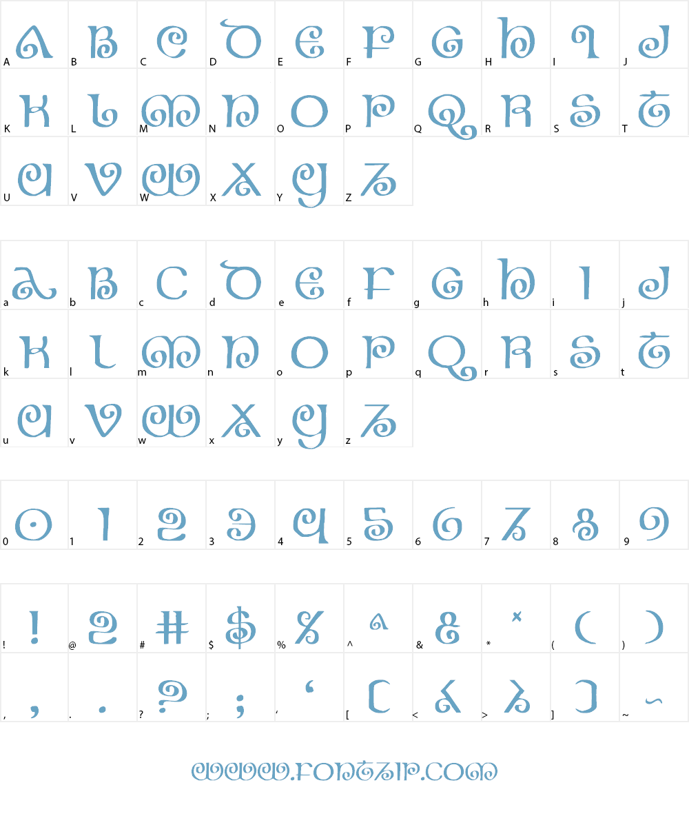 The Shire Font Character