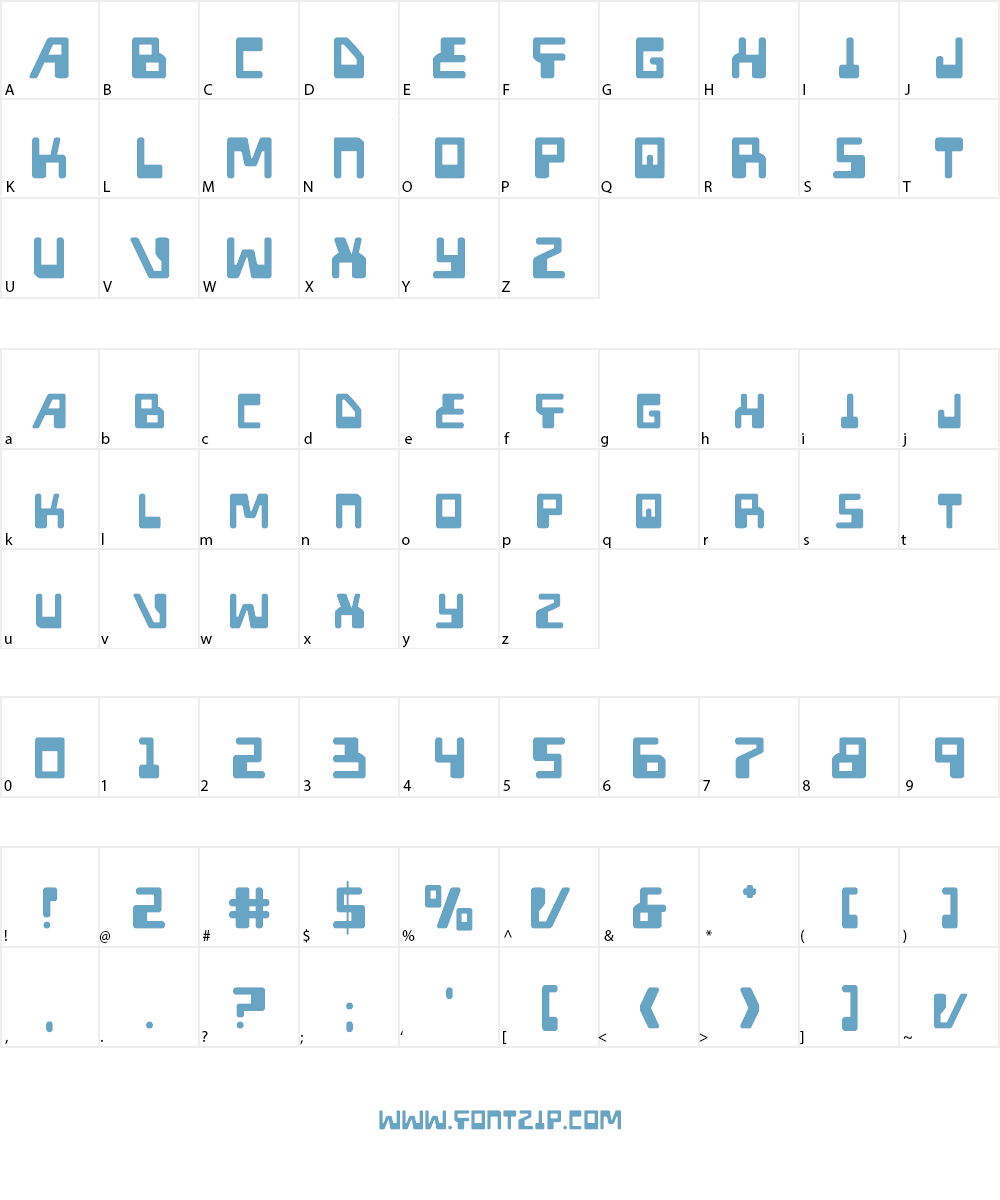 Xped Font Character