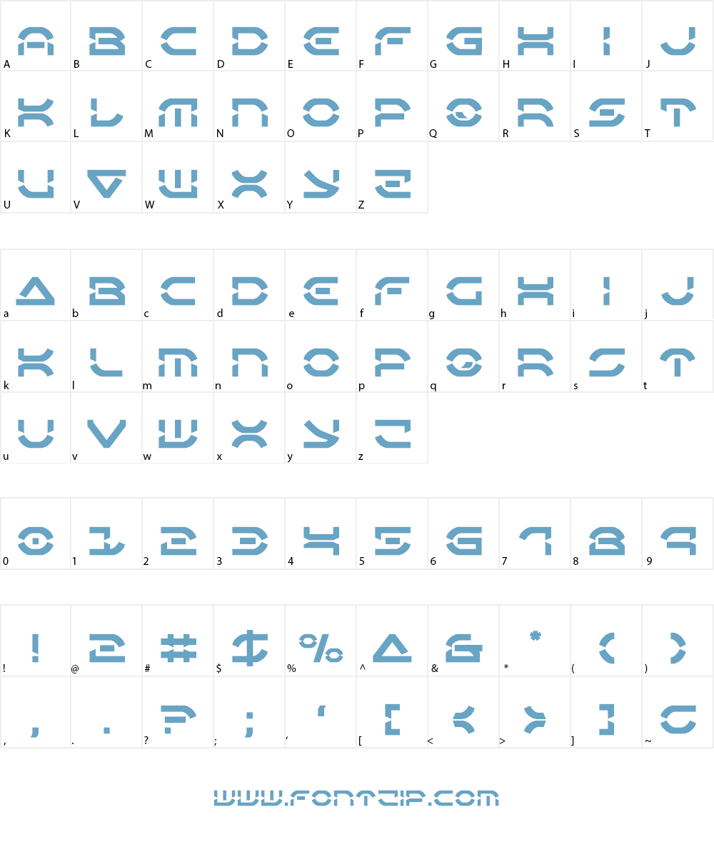 Oberon Deux Font Character