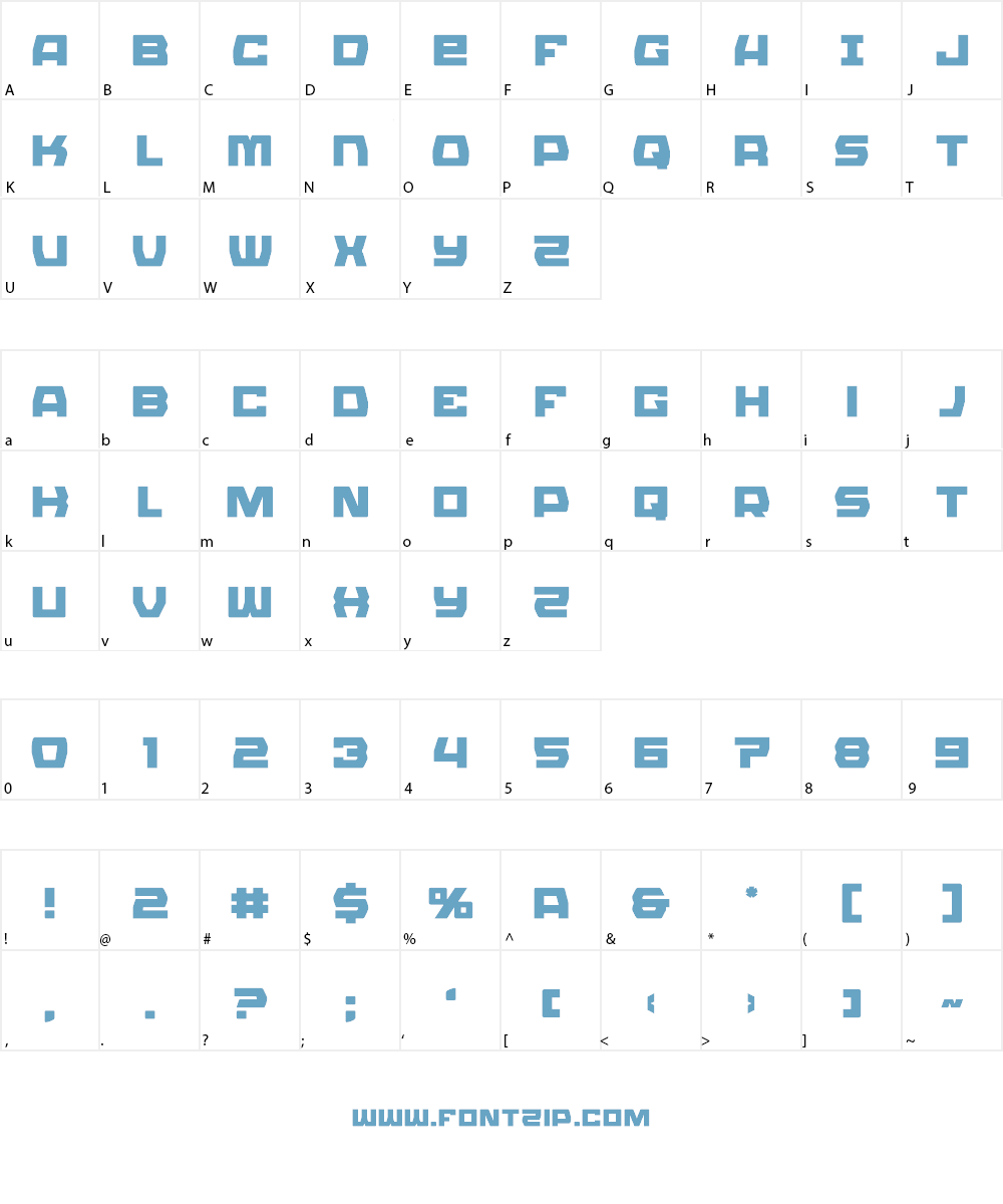 Olympic Carrier Font Character