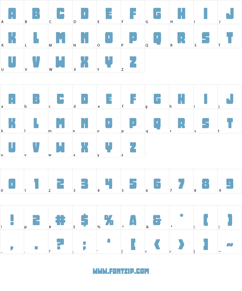 Opus Mundi Font Character